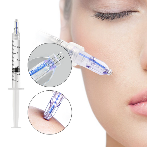 Crystal 3Pin Multi Needle 34g for Dermal Filler Injector