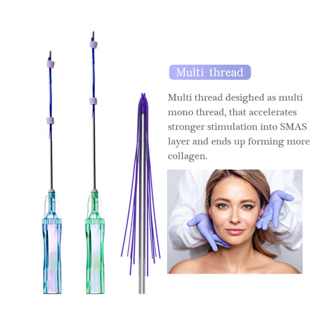 Firmosa PDO PCL Multi Thread 21g38mm 23g60mm Nasolabial folds Glabella Forehead Neck Lifting