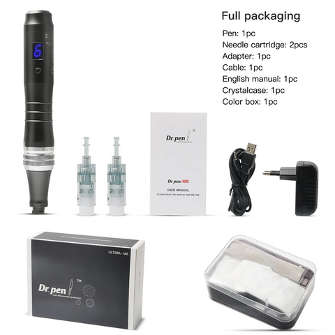 Dr.pen M8-C Derma Pen Wired Skin Care Kit Acne Scar Removal Microneedle Home Use Beauty Machine