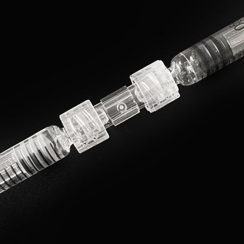 Luer Lock Connector to Syringe Female to Female Transparent Adapter Double Joints Coupler